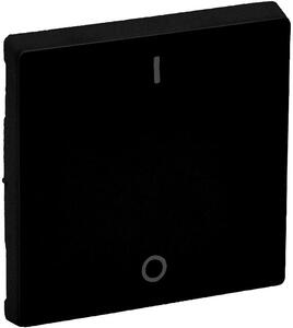 Legrand Лицев панел за двуполюсен ключ 1/0 цвят Черен Valena Life - 756122