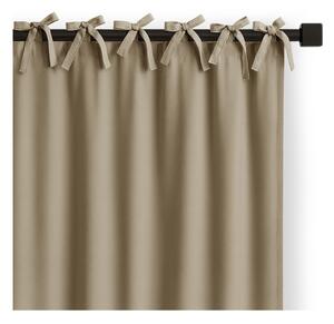 Бежово затъмняващо перде 140x250 cm Carli Tie – Restilo
