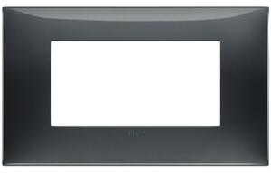 VIMAR 09674.03 Декоративна рамка 4M за 4M конзола, технополимер, Сив гланц, NEVE UP