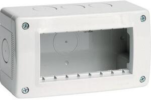 BTICINO Конзола за открит монтаж без капак IP40 4 мод. цвят Светлосив Classia - 27404