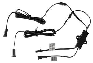 ULTRALUX Мебелен IR сензор за близост и движение, двоен, 60W, 12/24 V DC, 5 cm за вграждане и открит монтаж - MSD2460D