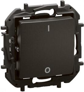 Legrand Двуполюсен ключ 16A цвят Черен Niloe New NP2113BK