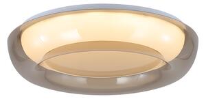 ULTRALUX LED димираща ССТ+RGB плафониера с дистанционно управление, опушен кварц, 28W+5W, 3000K-6000К - SPL5LVDRC