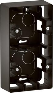 Legrand Конзола двойна за открит монтаж цвят Черен Niloe New NP162BK