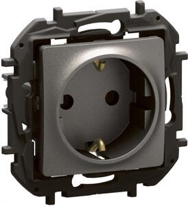 Legrand Контакт ШУКО 16A цвят Сив Niloe New NP3121MG