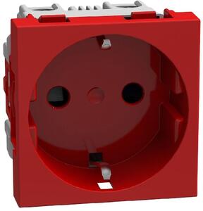 Bticino Контакт ШУКО 2P+E 16A с детска защита 2 мод. цвят Червен Light Now Bticino Y4141R