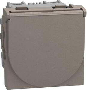 Bticino Контакт ШУКО 2P+E 16A с капаче 2 мод. цвят Камък Light Now Bticino YG4141P