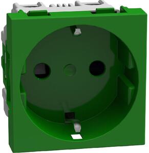 Bticino Контакт ШУКО 2P+E 16A с детска защита 2 мод. цвят Зелен Light Now Bticino Y4141G
