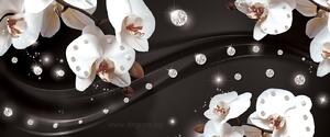 Фототапет флис Абстракция Орхидеи 2 3D S