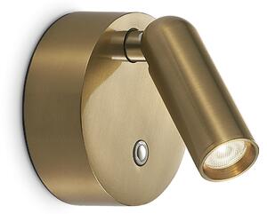 Ideal lux ® Аплик | BEAN AP ROUND RECHARGEABLE OTTONE | LED 3W | IP20 - 350264