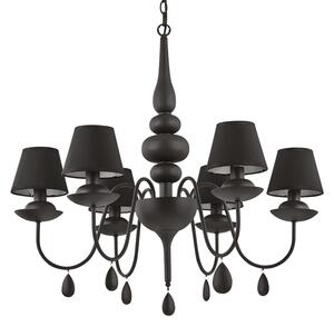 Ideal lux ® Полилей | BLANCHE SP6 NERO | E14 max 6 x 40W | IP20 - 111872