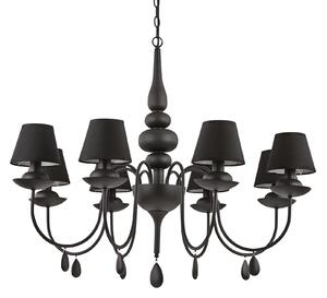 Ideal lux ® Полилей | BLANCHE SP8 NERO | E14 max 8 x 40W | IP20 - 111896