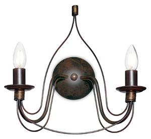 Ideal lux ® Аплик | CORTE AP2 RUGGINE | E14 max 2 x 40W | IP20 - 057200