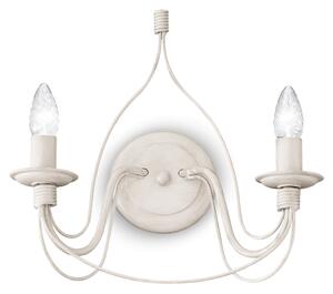 Ideal lux ® Аплик | CORTE AP2 BIANCO | E14 max 2 x 40W | IP20 - 028460