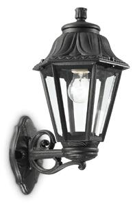Ideal lux ® Аплик | DAFNE AP1 BIG NERO | E27 max 1 x 23W | IP55 - 101491