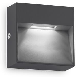 Ideal lux ® Аплик | DEDRA AP BIG ANTRACITE | LED 1,5W | IP65 - 316871