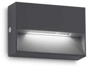 Ideal lux ® Аплик | DEDRA AP SMALL ANTRACITE | LED 1,5W | IP65 - 328645