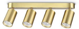 Ideal lux ® Спот | DYNAMITE PL4 LINEAR ROUND OTTONE | GU10 max4 x 28W | IP20 - 371351