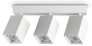 Ideal lux ® Спот | DYNAMITE PL3 LINEAR SQUARE BIANCO | GU10 max3 x 28W | IP20 - 367415
