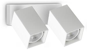 Ideal lux ® Аплик | DYNAMITE AP2 SQUARE BIANCO | GU10 max2 x 28W | IP20 - 371221