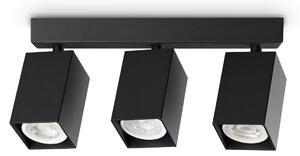 Ideal lux ® Спот | DYNAMITE PL3 LINEAR SQUARE NERO | GU10 max3 x 28W | IP20 - 371276
