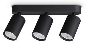 Ideal lux ® Спот | DYNAMITE PL3 LINEAR ROUND NERO | GU10 max3 x 28W | IP20 - 371252