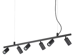 Ideal lux ® Полилей | DYNAMITE SP6 ROUND NERO | GU10 max6 x 28W | IP20 - 231396