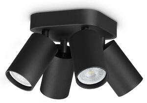 Ideal lux ® Спот | DYNAMITE PL4 ROUND NERO | GU10 max4 x 28W | IP20 - 371290