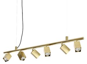 Ideal lux ® Полилей | DYNAMITE SP6 SQUARE OTTONE | GU10 max6 x 28W | IP20 - 371429