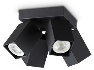 Ideal lux ® Спот | DYNAMITE PL4 SQUARE NERO | GU10 max4 x 28W | IP20 - 371313