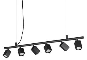 Ideal lux ® Полилей | DYNAMITE SP6 SQUARE NERO | GU10 max6 x 28W | IP20 - 371412