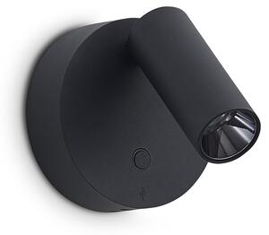 Ideal lux ® Аплик | ELF AP NERO | LED 3W | IP20 - 347462