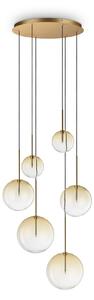 Ideal lux ® Полилей | EQUINOXE SP6 AMBRA SFUMATO | G4 max 6 x 2W | IP20 - 345406