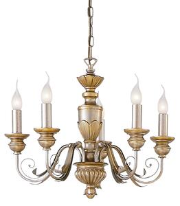 Ideal lux ® Полилей | FIRENZE SP5 ORO | E14 max 5 x 40W | IP20 - 020822