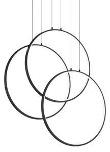Ideal lux ® Полилей | FRAME SP CERCHIO NERO 3000K | LED 82W | IP20 - 269337