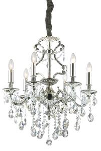 Ideal lux ® Полилей | GIOCONDA SP6 ARGENTO | E14 max 6 x 40W | IP20 - 044927