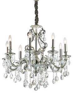 Ideal lux ® Полилей | GIOCONDA SP8 ARGENTO | E14 max 8 x 40W | IP20 - 044934