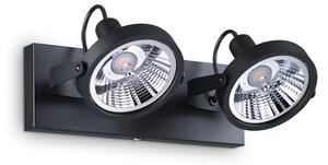 Ideal lux ® Спот | GLIM PL2 NERO | GU10 max 2 x 50W | IP20 - 200248