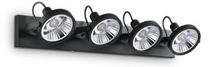 Ideal lux ® Спот | GLIM PL4 NERO | GU10 max 4 x 50W | IP20 - 200255