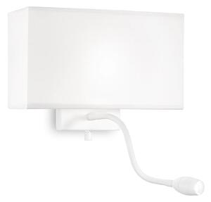 Ideal lux ® Аплик | HOTEL AP2 TOTALE BIANCO | E27/LED max 1 x 60W / 1.5W | IP20 - 215693