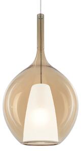 Ideal lux ® Пендел | KALIQUE-2 SP1 D28 AMBRA | E27 max 1 x 42W | IP20 - 359632