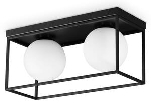 Ideal lux ® Плафон | LINGOTTO PL2 NERO | E14 max 2 x 28W | IP20 - 304137