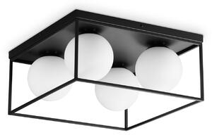 Ideal lux ® Плафон | LINGOTTO PL4 NERO | E14 max 4 x 28W | IP20 - 327860
