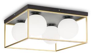 Ideal lux ® Плафон | LINGOTTO PL4 OTTONE | E14 max 4 x 28W | IP20 - 198156