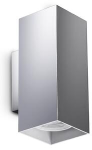 Ideal lux ® Аплик | LOOK AP2 SQUARE D60 H150 CROMO | GU10 max2 x 28W | IP20 - 370255