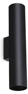 Ideal lux ® Аплик | LOOK AP2 ROUND D60 H300 NERO | GU10 max2 x 28W | IP20 - 370118