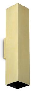 Ideal lux ® Аплик | LOOK AP2 SQUARE D60 H300 OTTONE | GU10 max2 x 28W | IP20 - 370439