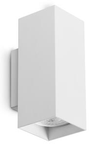 Ideal lux ® Аплик | LOOK AP2 SQUARE D60 H150 BIANCO | GU10 max2 x 28W | IP20 - 370194
