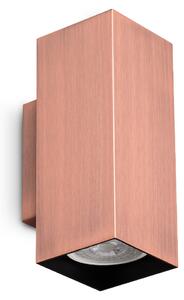Ideal lux ® Аплик | LOOK AP2 SQUARE D60 H150 RAME | GU10 max2 x 28W | IP20 - 370354