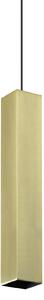 Ideal lux ® Пендел | LOOK SP1 SQUARE D60 H400 OTTONE | GU10 max1 x 28W | IP20 - 371702